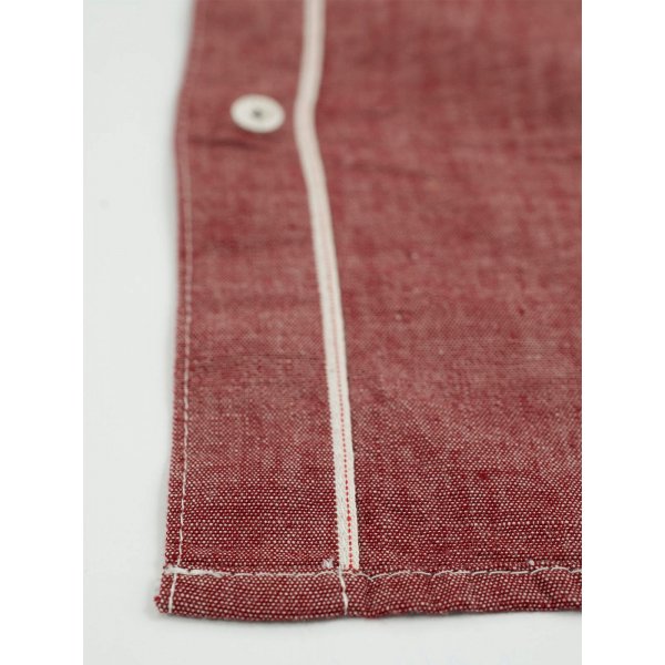 IHSH-88 | Iron Heart Deep Red Chambray Western
